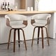 preview thumbnail 152 of 186, 26"/29" Faux Leather Swivel Bar Stools, Wood Counter Stool