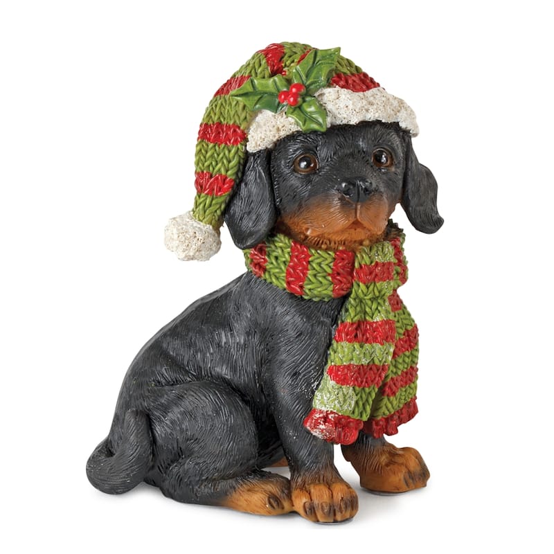 Winter Dog Figurine (Set of 12)