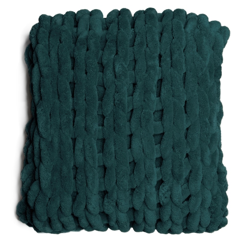 Donna Sharp's Chunky Chenille Throw - 40" x 50" - Peacock