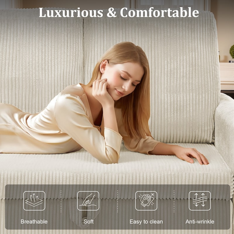 Pocassy 71" 3 Seater L-Shaped Sofa with Seats Storage