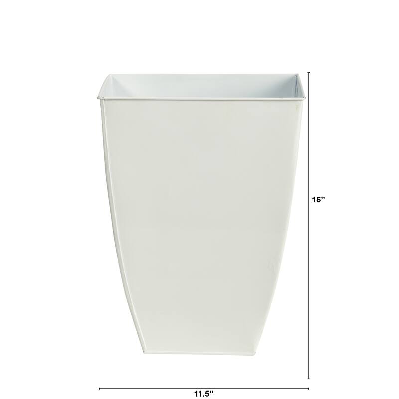 15" Square Tin Planter
