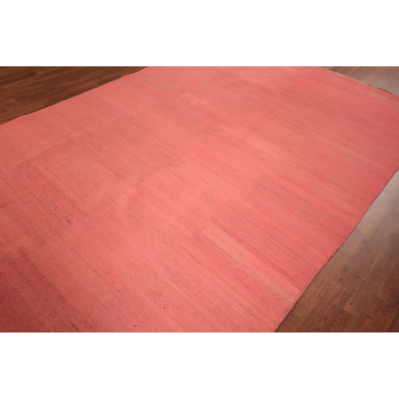 Pink Gabbeh Modern Area Rug Handmade Wool Carpet - 6'6" x 9'9"