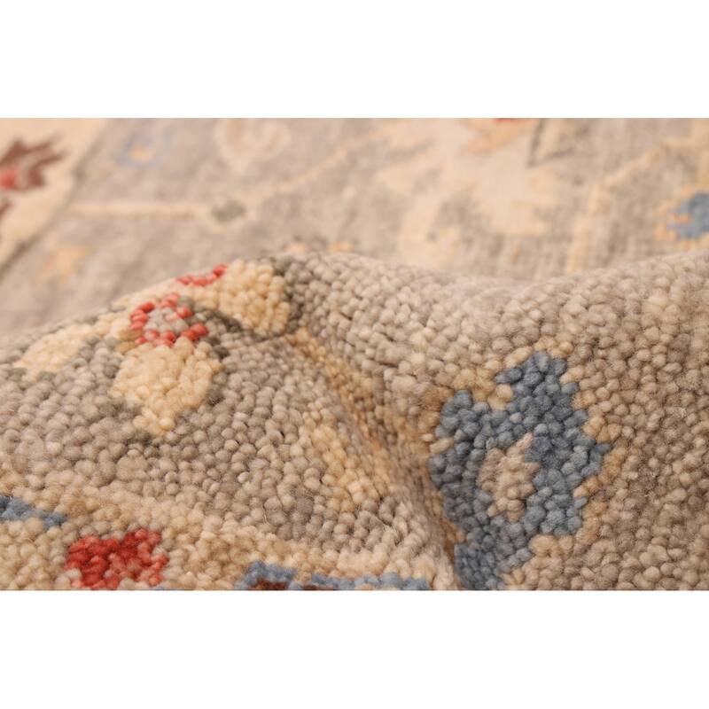 ECARPETGALLERY Hand-knotted Jules Serapi Grey Wool Rug - 7'8 x 9'11