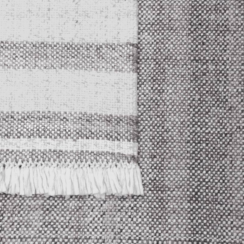 Ash Traditional Striped Fringe Performance Indoor/Outdoor Area Rug by Sevita