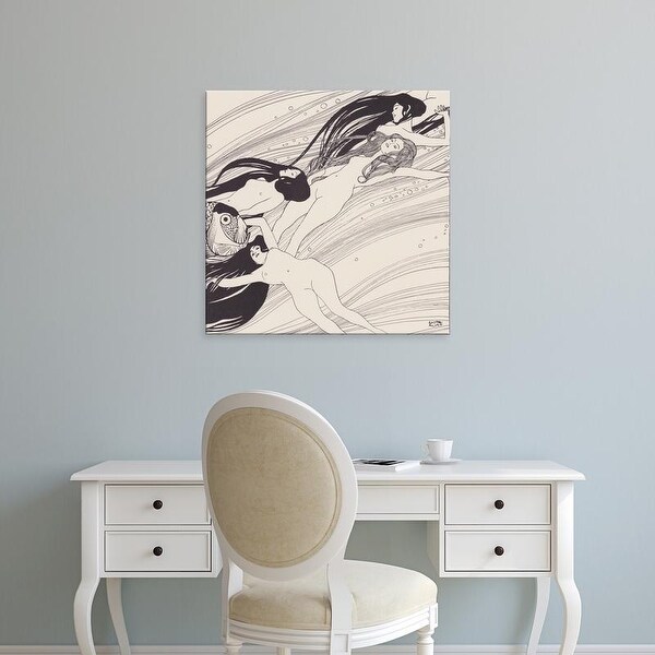 Easy Art Prints Gustav Klimt's 'Fish Blood' Premium Canvas Art
