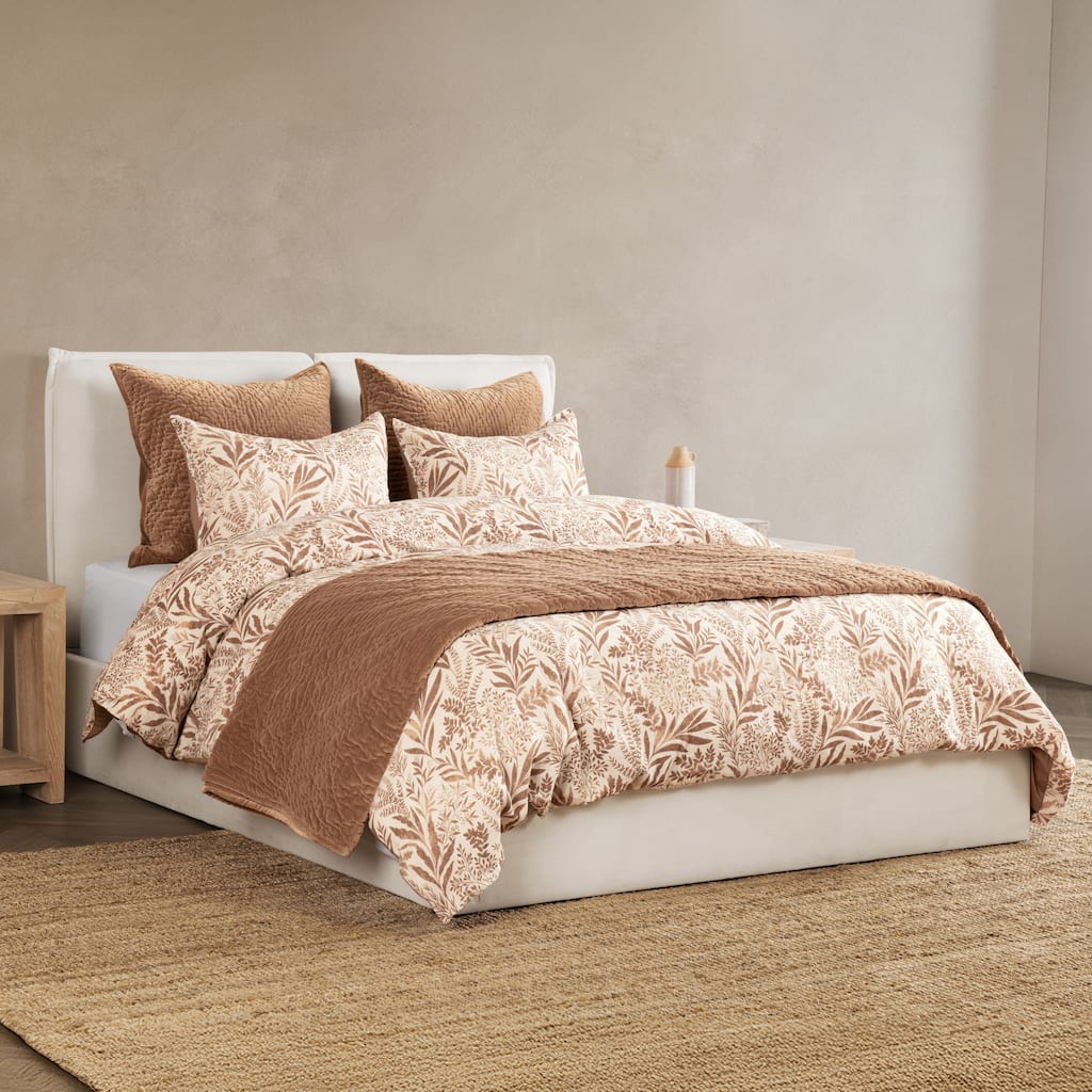 Villa by Classic Home Mulberry 3-Piece Linen Blend Duvet Set