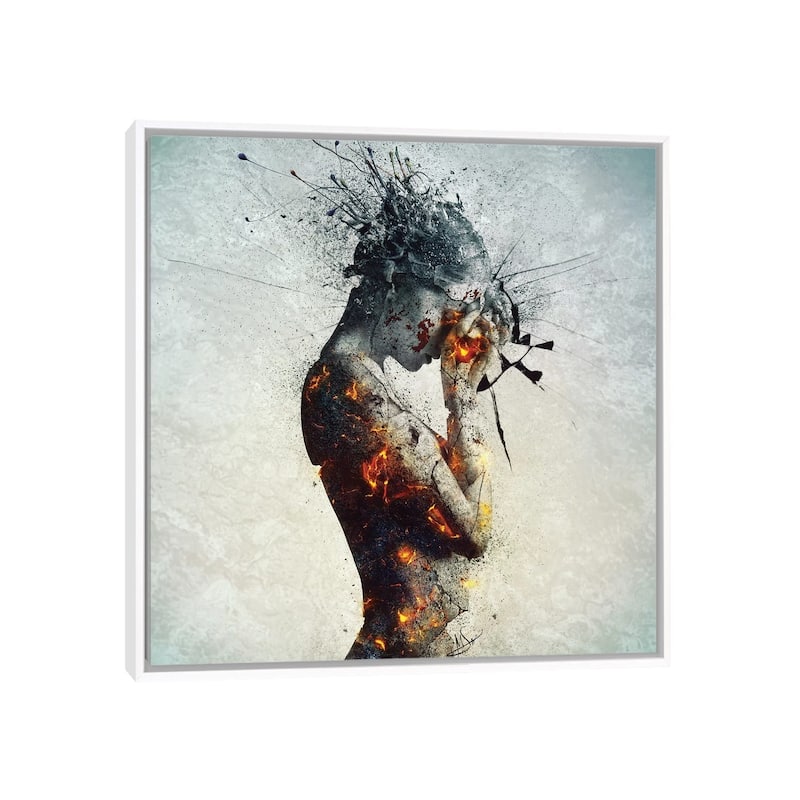 iCanvas "Deliberation" by Mario Sanchez Nevado Framed Canvas Print - White - 26x26