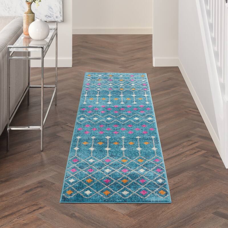 Nourison Passion Moroccan Geometric Diamond Area Rug