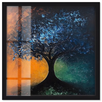 Tree of Opposites II Shadowbox by Art Remedy