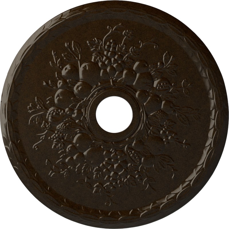 22 5/8"OD x 3 5/8"ID x 5/8"P Grape Ceiling Medallion