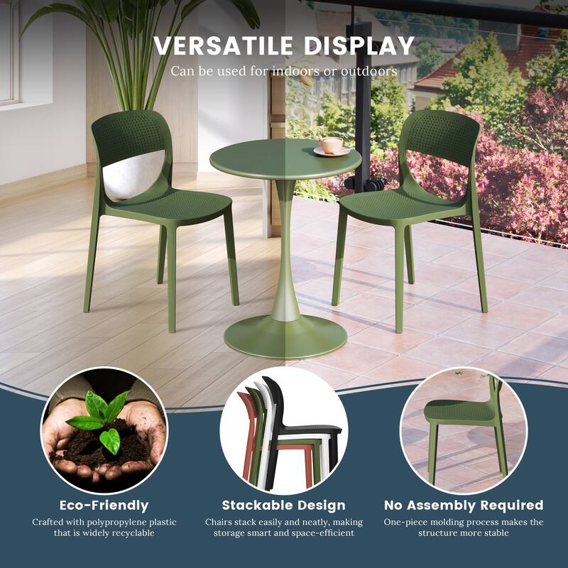 Frond and Form 2-Person Outdoor Round Dining Set