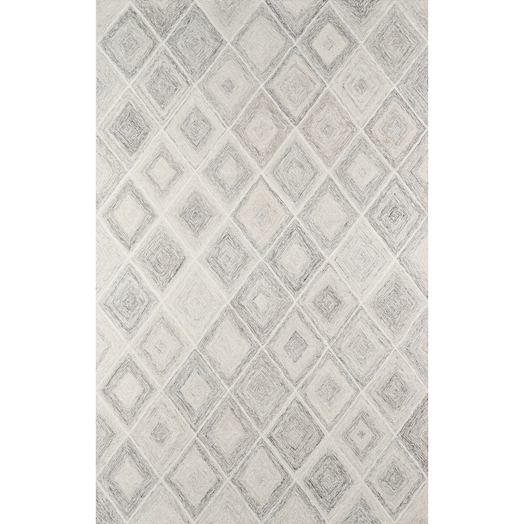 Momeni Cortland Hand Tufted Wool Contemporary Geometric Area Rug