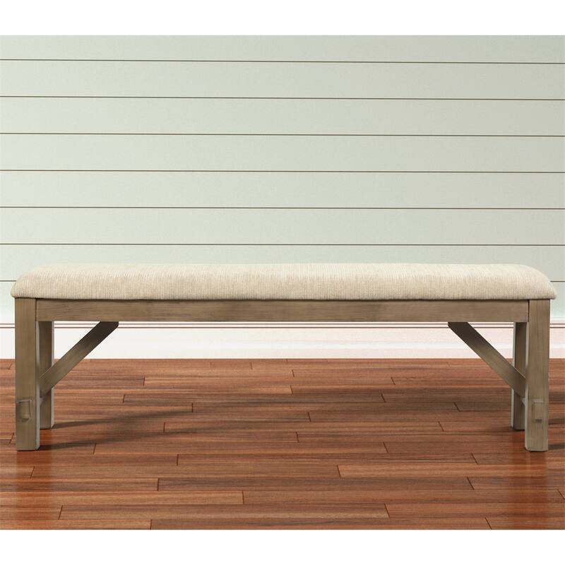 Raven Wood Fabric Upholstered Dining Bench Bed Bath & Beyond 40400738
