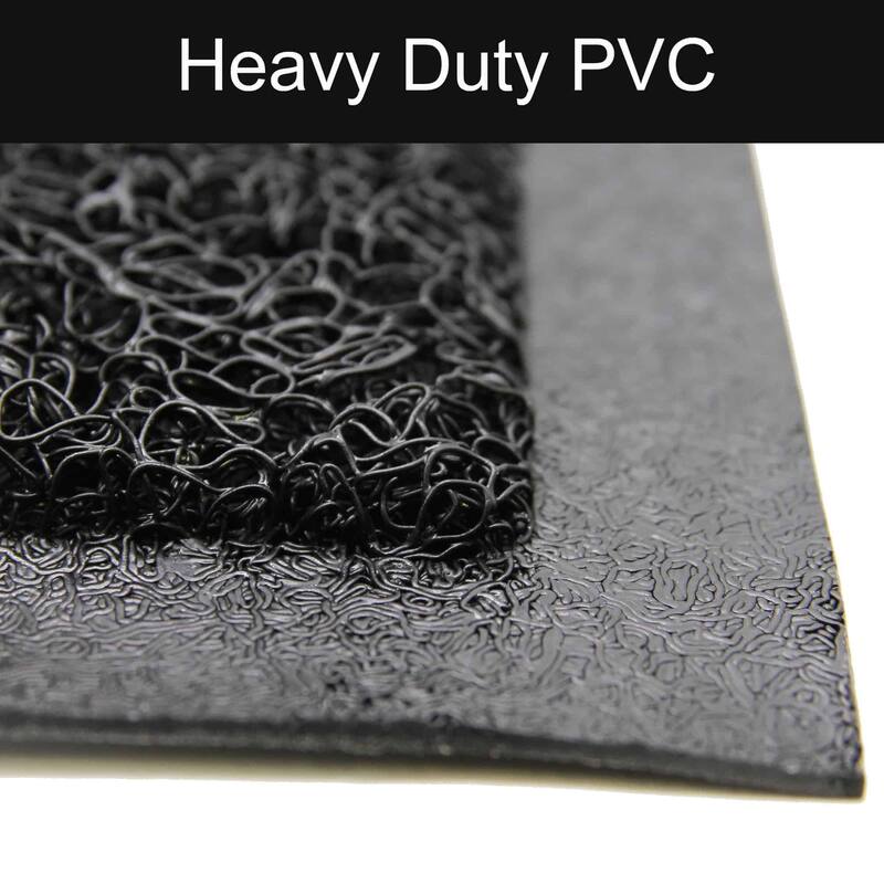 Outdoor Printed Front Door Mat Home PVC Rug 30x18 Black
