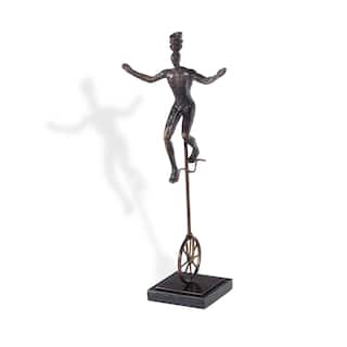 Unicyclist, Resin Sculpture - 7 x 4 x 16