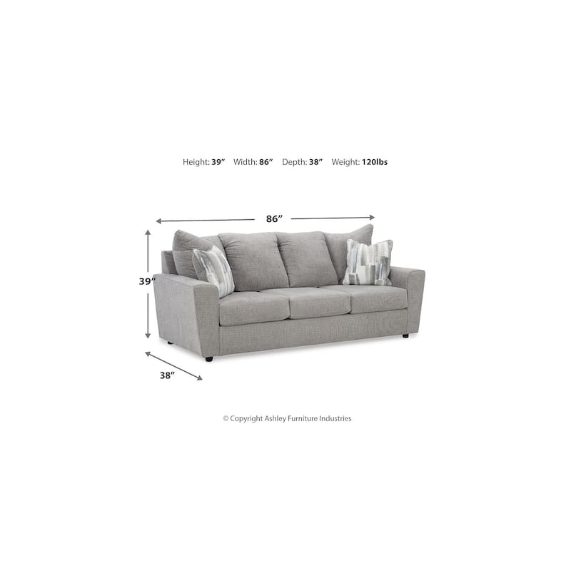 Signature Design by Ashley Stairatt Gray 4-Piece Upholstery Package - 86"W x 38"D x 39"H