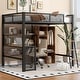 preview thumbnail 3 of 15, 4 in 1 Design Loft bed with Sturdy Metal Frame, Full Size