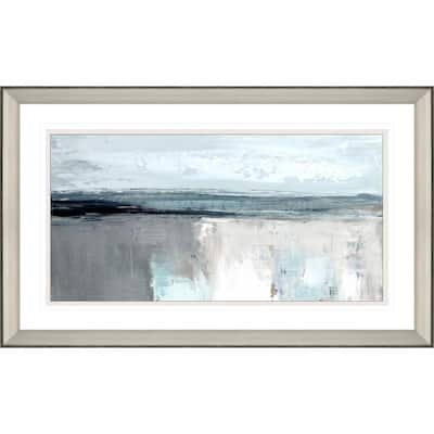 Moody Coast I Framed Art Giclee Under Glass - Blue