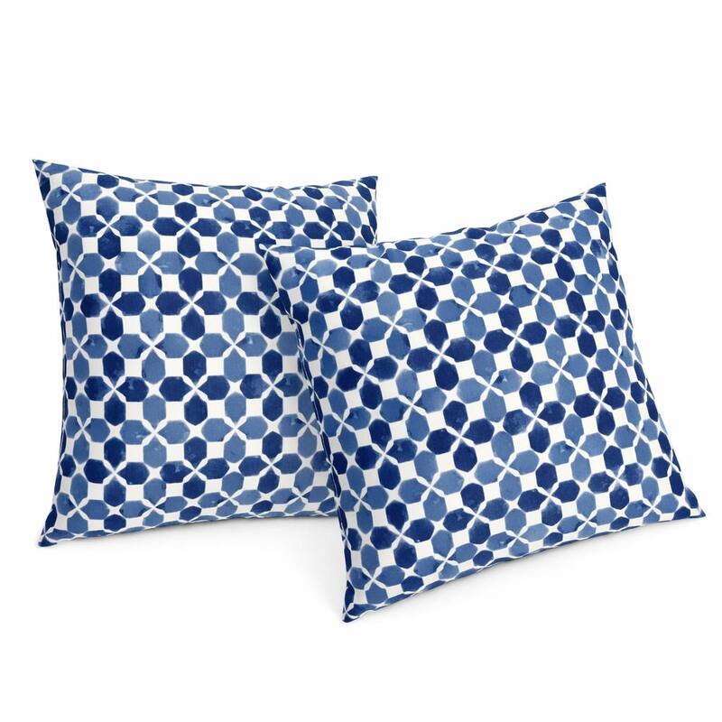 2 Pack Outdoor Throw Pillows, Waterproof & Fade-Resistant Patio Cushions- Soft & Comfortable Decorative Pillow Covers (18x18")