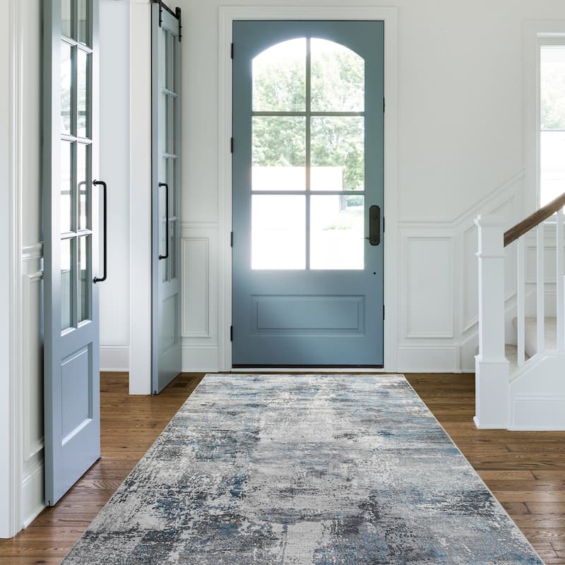 Glitzhome Modern Abstract Distressed Indoor/Outdoor Area Rugs