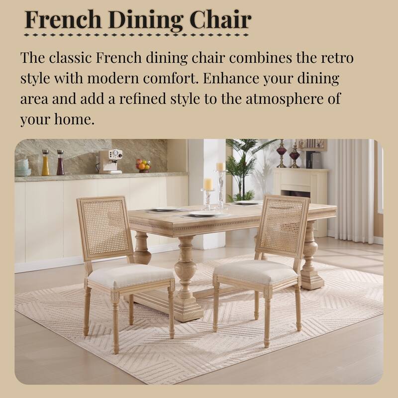 Set of 2 French Country Dining Chairs