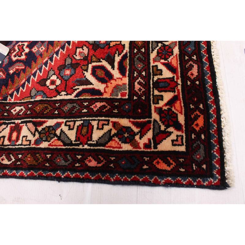 ECARPETGALLERY Hand-knotted Andelz Dark Navy Wool Rug - 3'9 x 10'5