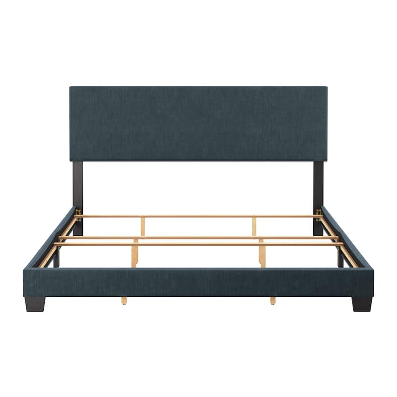Celeste Modern Upholstered Bed, Box Spring Required