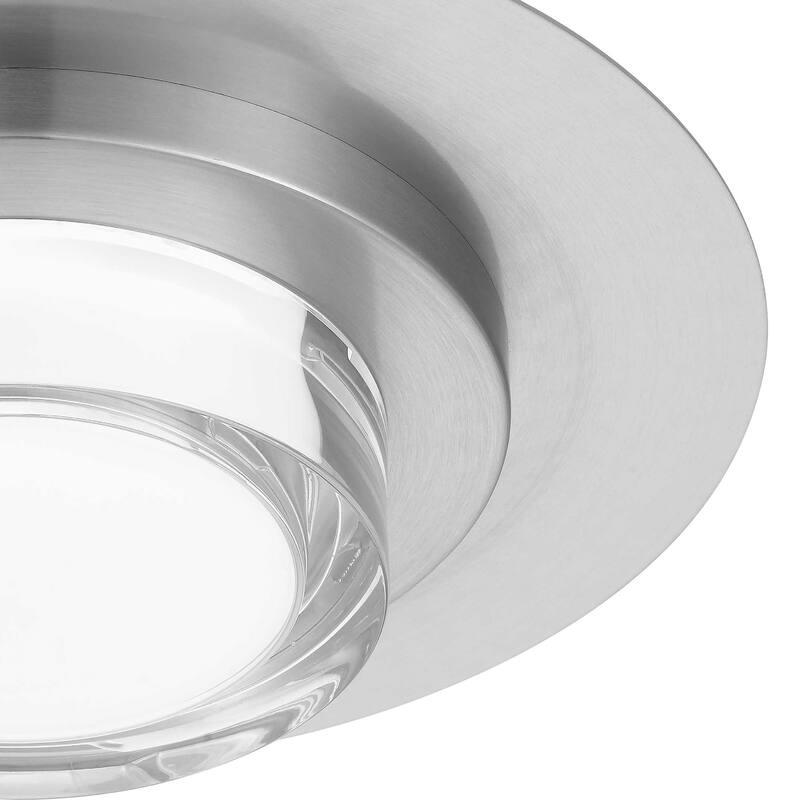 12 Inch Square LED Flush Mount Light Etched Acrylic Diffuser