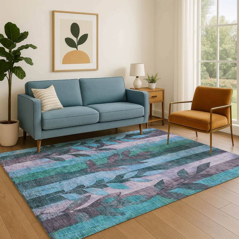 Premium Washable Super Soft Modern Floral Mayfield Rug