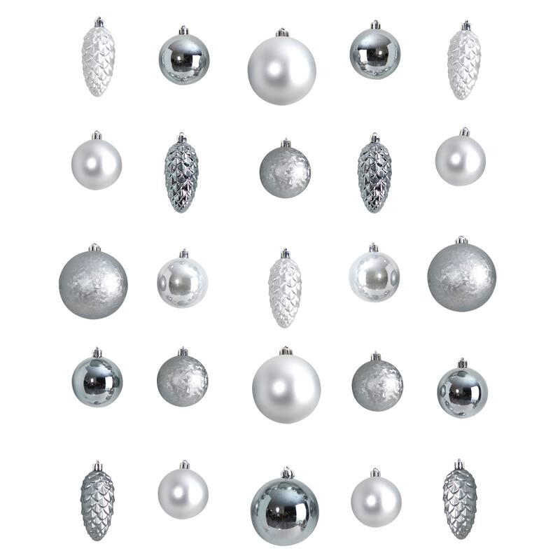 Holiday Christmas 23 Count Lux Shatterproof Ornament Set - 4