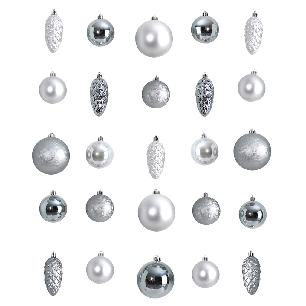 Holiday Christmas 23 Count Lux Shatterproof Ornament Set - 4