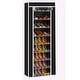 preview thumbnail 11 of 11, 10 Tiers Portabl Storage Closet Organizer Shoe Rack Cover 3 Colors Black