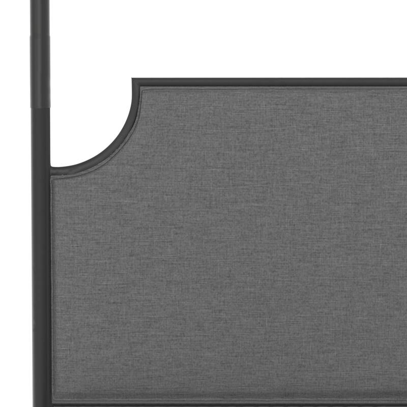 McArthur Metal and Upholstered Canopy Bed