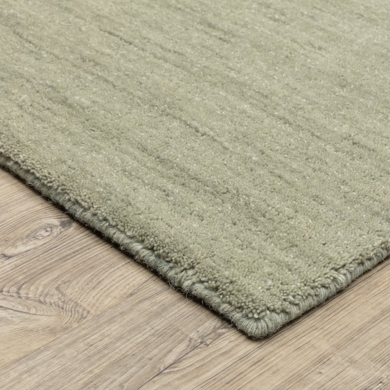 Style Haven Amara Heathered Solid Hand-Crafted Rug - 6' x 9' - Silver