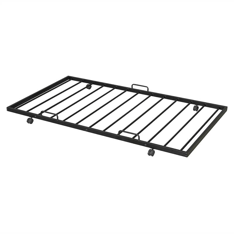 Twin Over Full Metal Bunk Bed with Trundle & Storage Ladder & Wardrobe