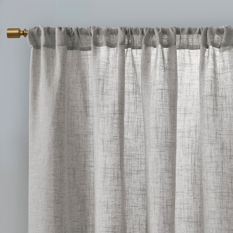Madison Park Suvi Linen Blend Light Filtering Curtain Panel Pair