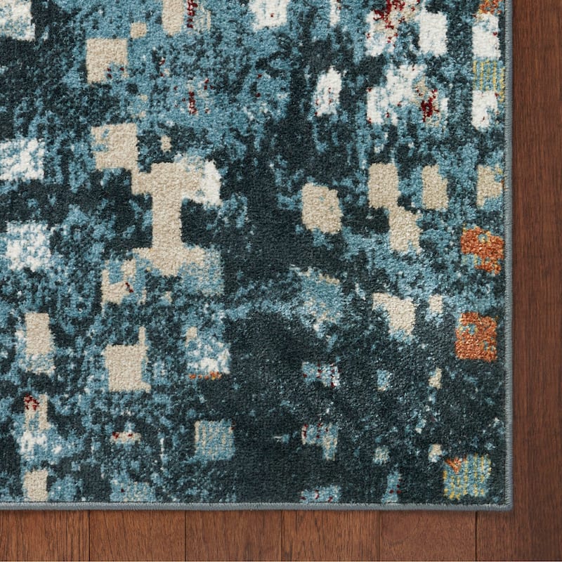 Everwash Treasure Eloise Modern Geometric Machine Washable Area Rug