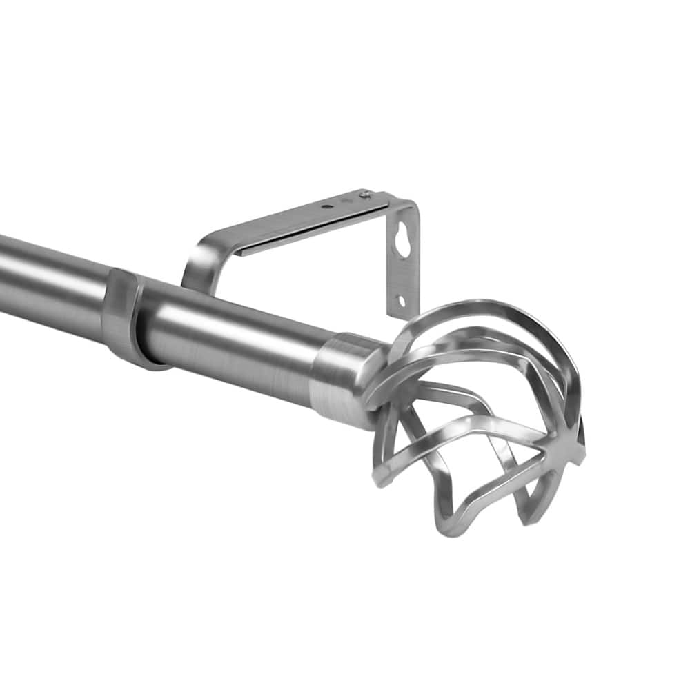 1-inch Diameter Zeffoli Adjustable Single Drapery Curtain Rod