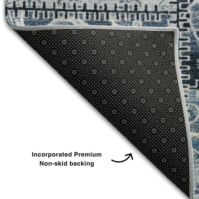 Premium Washable Super Soft Moroccan Boho Patchwork Mayfield Rug