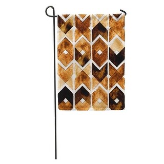 Shop Brown Water Watercolor Chevron Dark Coffee Colors On Caramel Paint Garden Flag Decorative Flag House Banner 28x40 Inch On Sale Overstock 31360488