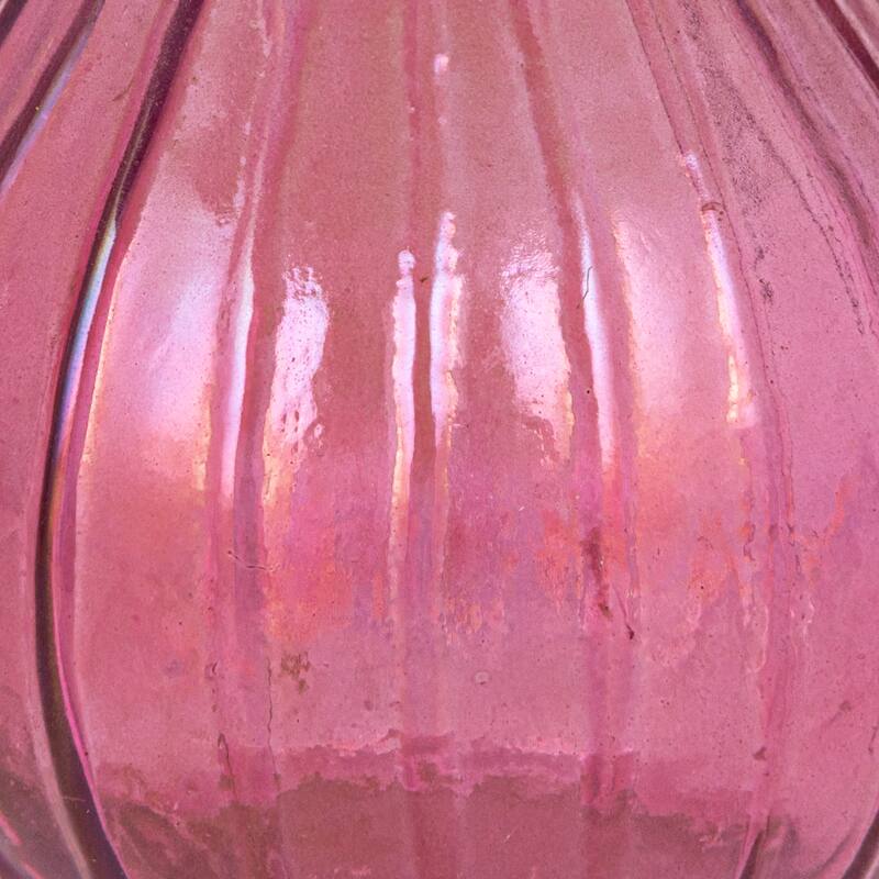 Debossed Reclaimed Glass Vases, Set of 4