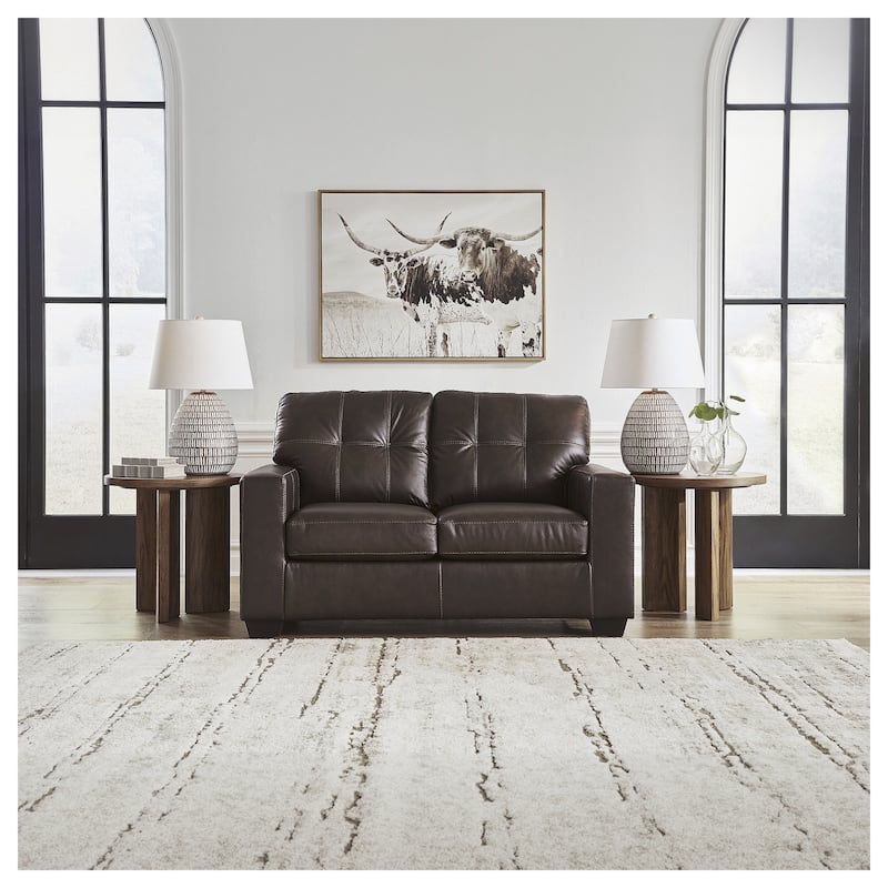 Signature Design by Ashley Santorine Loveseat - 62"W x 38"D x 39"H - Dark Brown