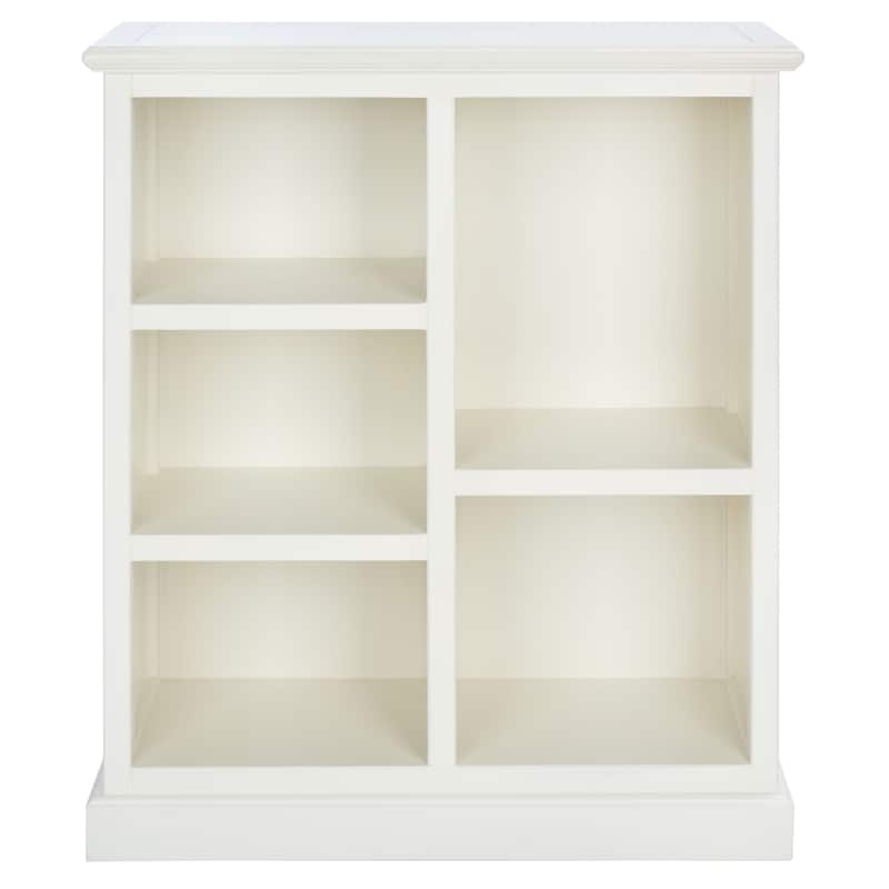 SAFAVIEH Maralah White 5-shelf Bookcase - 25" x 10.6" x 30.1"
