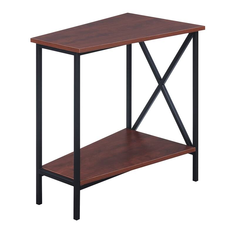 Convenience Concepts Tucson Wedge End Table with Shelf