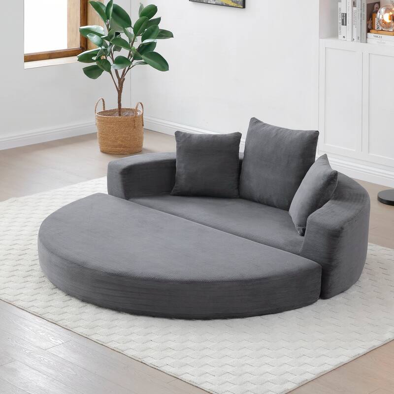Convertible Sofa Couch Bed,Nulti-functional,Circular Bed,Adjustable Futon Sofa