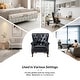 preview thumbnail 29 of 48, Gerhard Genuine Leather Armchair with Nailhead Trims and Removable Cushion Set of 2 by HULALA HOME