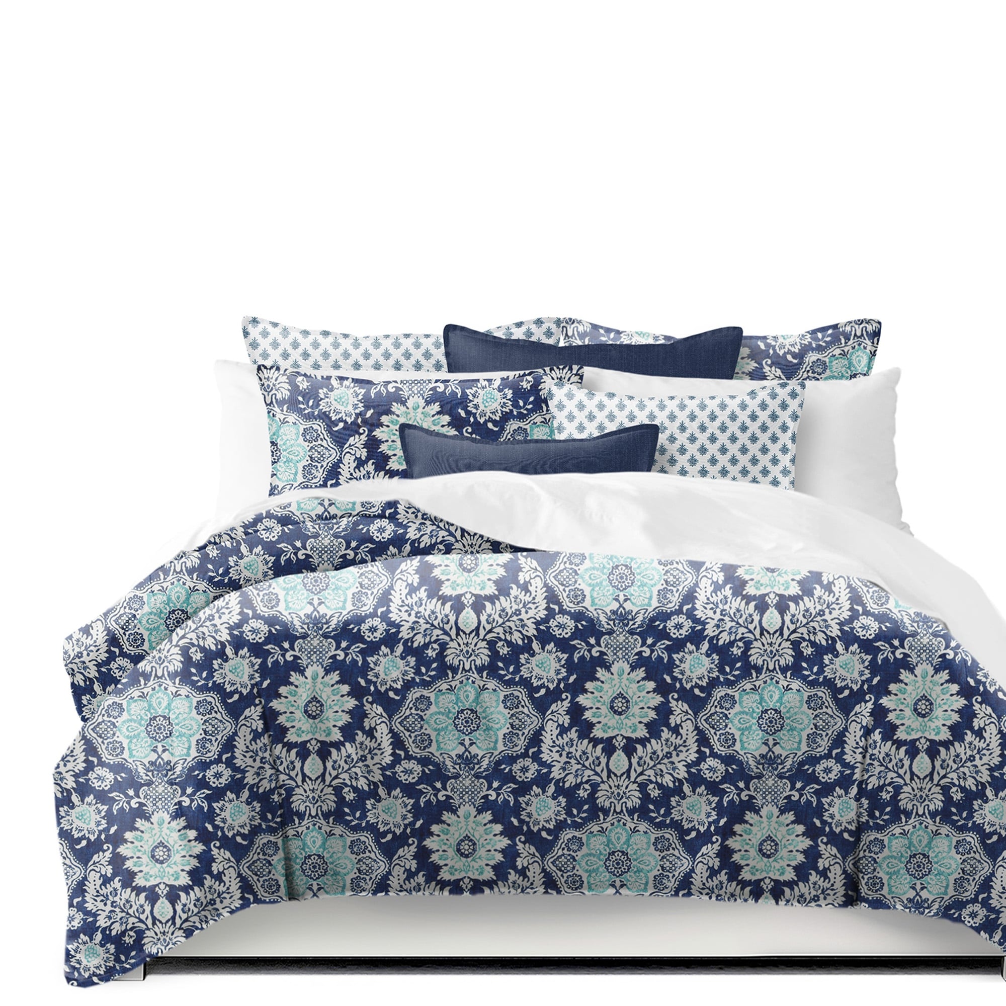 Osha Blue/Aqua Comforter and Pillow Sham(s) Set - Overstock - 36782366