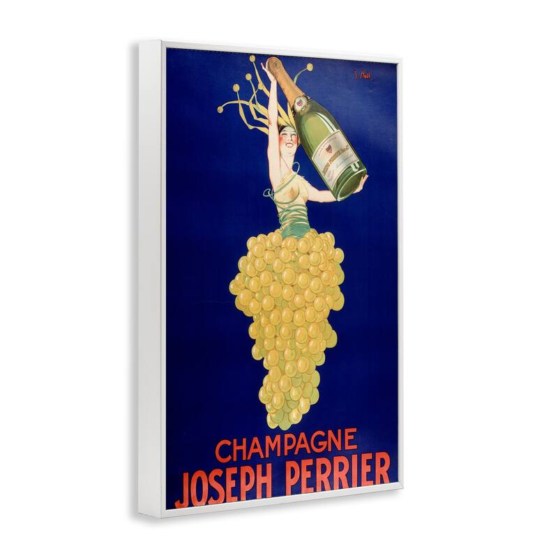 Stupell Vintage Perrier Champagne Framed Giclee Art Design By Marcus Jules