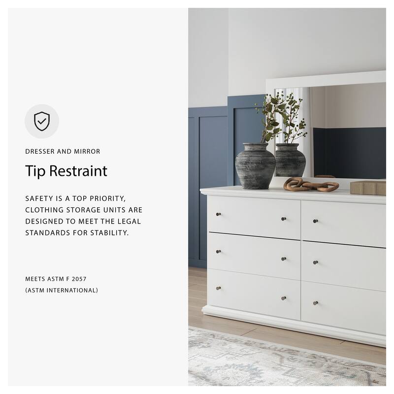 Signature Design by Ashley Bostwick Shoals White Dresser and Mirror