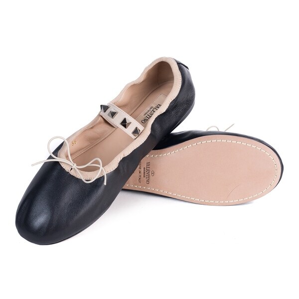 valentino rockstud ballet flats